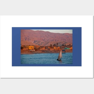 Egypt. Nile. Felucca. Posters and Art